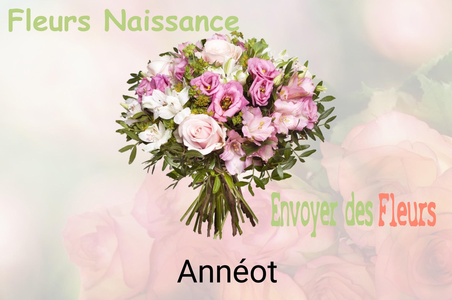 Bouquet de fleurs de naissance livré à Annéot